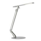 Lampe de bureau argentée en métal, Larah, 6W, 4000K LED, avec interrupteur