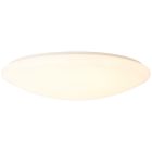 Plafonnier blanc design, Djalissa, 60W, blanc chaud à froid réglable LED, avec télécommande