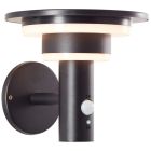Applique solaire extérieur noire moderne, Lonneke, 3W, 3000K LED, IP44