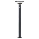 Lampadaire extérieur solaire noir moderne, Lonneke, 3W, 3000K LED, IP44