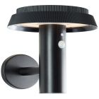 Applique solaire extérieur noire en métal, Ridvan, 4W, 3000K LED, IP44