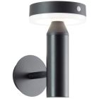 Applique solaire extérieur noire en métal, Kubilay, 3W, 4000K LED, IP44
