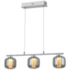 Suspension chromée design, Emmely, 17W, 3000K LED