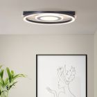 Lampe plafond marronne design, Konrad, 20W, 3000K LED