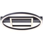 Lampe plafond noire design, Konrad, 20W, 3000K LED