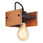 Applique murale en bois marronne, Rasha