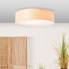 Lampe plafond en bois beige, Enna