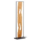 Lampadaire marron rustique, Raynor, 20W, 3000K LED, avec interrupteur