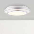Lampe plafond chromée moderne, Richie, 12W, 3000K LED