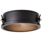 Lampe plafond noire industrielle, Gael