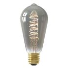 Calex ampoule LED Edison E27 gradable gris, 4W, 1800K