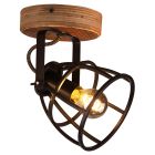 Spot plafond noir industriel, Calvin