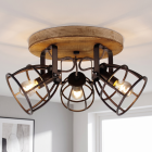 Spot plafond noir industriel, Calvin