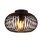 Plafonnier noir industriel, Curvato