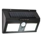 Applique solaire extérieur noire en plastique, Albert, 8W, 6000K LED, IP65