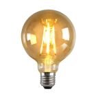 Dimmable E27 ampoule LED, G95, 6W, ambre verre, 2200K