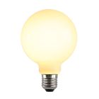 Dimmable E27 ampoule LED, G95, 5w, verre blanc, 2700k