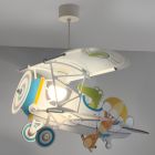 Suspension pour enfants en plastique multicolore, Crocodile plane
