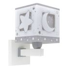 Applique murale pour enfants en plastique grise, Moonlight