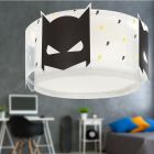 Plafonnier pour enfants noir en plastique, Hero