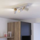 Spot mural blanc en acier, Conradus, IP44