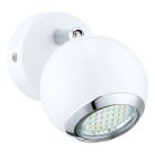 Spot plafond chromé en acier, Anissa