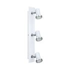Spot plafond chromé en verre, Jasmijn, IP44