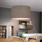 Suspension taupe en tissu, Abano