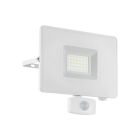 Applique extérieur avec détecteur de mouvement blanche en aluminium, Joey, IP44
