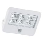 Applique extérieur avec détecteur de mouvement blanche en plastique, Patricia, 0,5W, 4000K LED, IP54