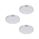 Éclairage sous meuble cuisine en aluminium argenté, Vanya, 2W, 3000K LED