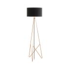 Lampadaire cuivre en métal, Viola, avec interrupteur