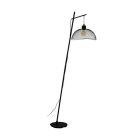 Lampadaire noir en acier, Ritish, avec interrupteur