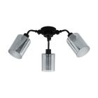 Lampe plafond noire en acier, Paola