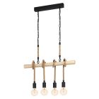 Suspension en bois marronne, Zerina