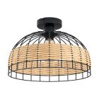Lampe plafond noire en acier, Guillaume