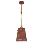 Suspension couleur rouille en acier, Everardus