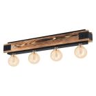 Lampe plafond en bois marronne, Dragana