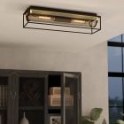 Plafonnier noir en aluminium, Mauricio