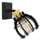 Spot mural noir en aluminium, Redouan