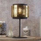 Lampe de table laiton en acier, Quincy, avec interrupteur