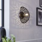 Applique murale bronze en acier, Suraj