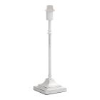 Lampe de table sans abat-jour blanche en métal, Noah, avec interrupteur