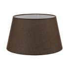 Abat-jour marron Noah, tissu