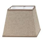 Abat-jour marron Noah, tissu, rural