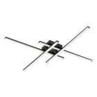 Lampe plafond noire en plastique, Vidya, 20W, 4000K LED, gradable en 3 étapes