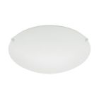 Lampe plafond blanche en verre, Bada