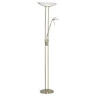 Lampadaire liseuse bronze en verre, Brava, avec interrupteur