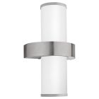 Luminaire extérieur argentée en verre, Ebrar, IP44