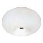 Lampe plafond nickel en verre, Skyler